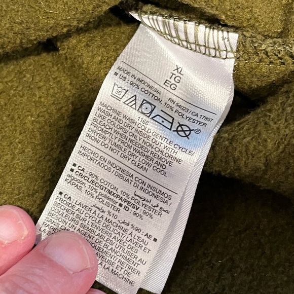 💚 Olive Green Half-Zip Pullover – Old Navy – Size XL💚 - Picture 3 of 7